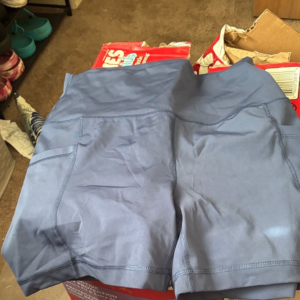 90 Degree By Reflex Gray Athletic Shorts
